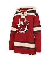 '47 Brand Women's Red New Jersey Devils Superior Lacer Pullover Hoodie