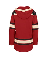 '47 Brand Women's Red New Jersey Devils Superior Lacer Pullover Hoodie