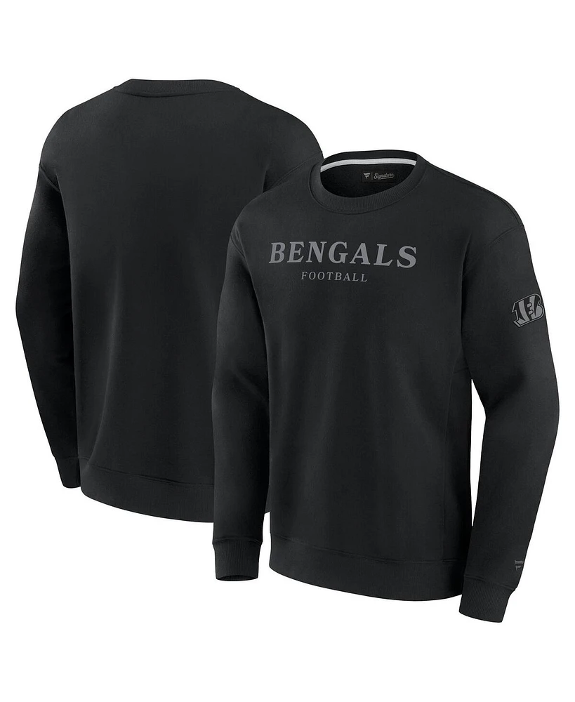 Fanatics Men's and Women's Black Cincinnati Bengals Elements Unlimited Fleece Pullover Sweatshirt