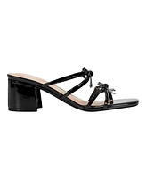 Bandolino Women's Margil Strappy Bow Block Heel Sandals