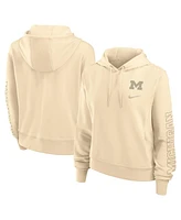 Nike Women's Tan Michigan Wolverines One Performance Pullover Hoodie