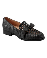 Bandolino Women's Lilanaa Raffia Woven Knotted Loafers