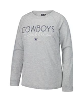 Concepts Sport Women's Navy/Gray Dallas Cowboys Petition Raglan Long Sleeve T-Shirt and Shorts Set