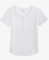 Epic Threads Toddler Girls Textured Henley Top, Exclusively at Macy's