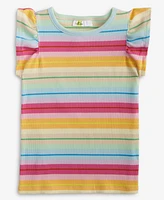 Epic Threads Toddler Girls Rib Flutter Stripe Tank Top, Exclusively at Macy's