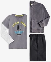 Epic Threads Boys Washed Jacket Long Sleeve Park Graphic T Shirt Bermuda Shorts Exclusively At Macys