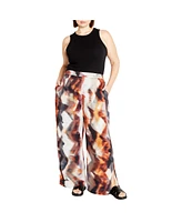 City Chic Plus Miranda Print Pant