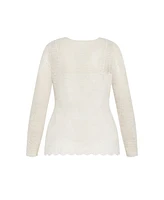 City Chic Plus Lace Selena Top