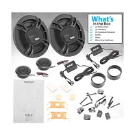 Pyle 6.5'' Two-Way Component Speaker System, 360W, Black (Pair)