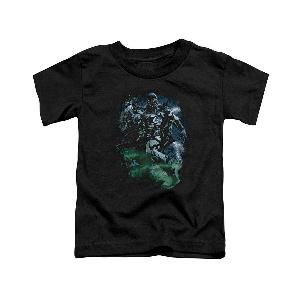 Green Lantern Toddler Girls Baby-Girls Black Batman Short Sleeve Tee / T-Shirt