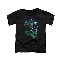 Green Lantern Toddler Girls Baby-Girls Black Batman Short Sleeve Tee / T-Shirt