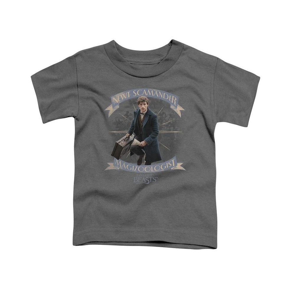 Fantastic Beasts Boys Newt Scamander Short Sleeve Juvenile Tee / T-Shirt