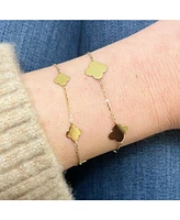 The Lovery Small Gold Clover Bracelet 14K Gold