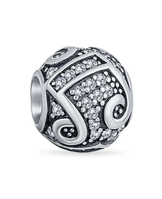 Bling Jewelry Sterling Silver Musician G Clef Charm Bead for European Bracelets