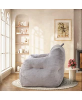 The Pop Home Bean Bag Chair with High-Density Memory Foam, Sofa for Bedroom, Living Room, Office-The