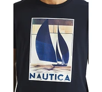 Nautica Men's Short Sleeve Crewneck Sailboat Graphic T-Shirt