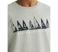 Nautica Men's Short Sleeve Crewneck Sailing Regatta Graphic T-Shirt