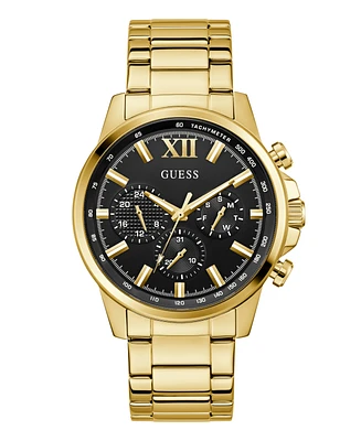 Guess Men's Multi-Function Gold Tone Stainless Steel Watch, 44mm