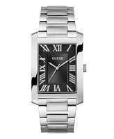 Guess Men's Analog Silver Tone Stainless Steel Watch, 34mm