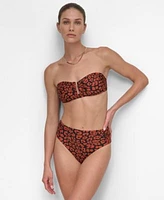 Dkny Womens Bandeau Bikini Top Bottoms