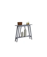 Kings Brand Furniture Conway Console Table Functional Narrow Wood Accent Entryway with Storage Shelf