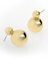 Steve Madden Sculpted Sphere Drop Earrings