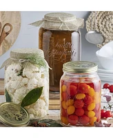 Bormioli Rocco Quattro Stagioni 128-Oz. Wide-Mouth Jar, Set of 6