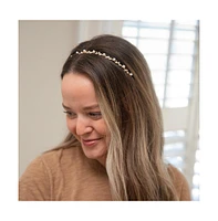 Headbands of Hope Thin Embellished Headband - Gem Leaf