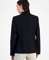 Tahari Asl Women's Crepe Two-Button Peak-Lapel Jacket