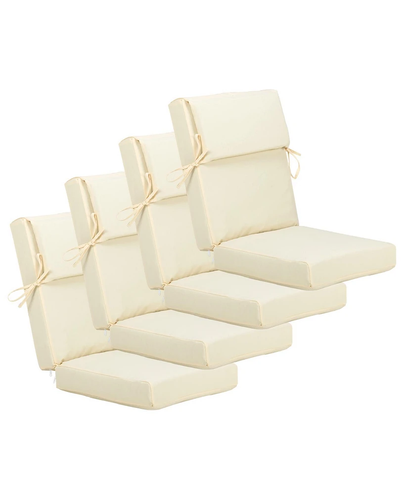 Aoodor Outdoor Chair Cushion 20.5x20.5x4.33 inches Patio Furniture Seat Cushion