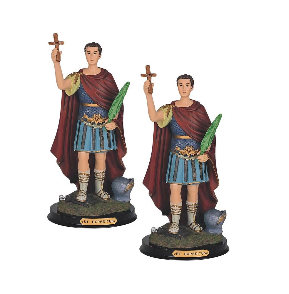 Fc Design "2-pc Set" 12"H Saint Expeditus Holy Figurine Statue Ornament Home Room Office Decor and Perfect Ideas for Housewarming, Holidays and Birthd