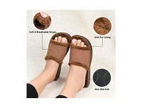 Aerothotic Aspen Fuzzy Strap Ladies Arch Support Slides