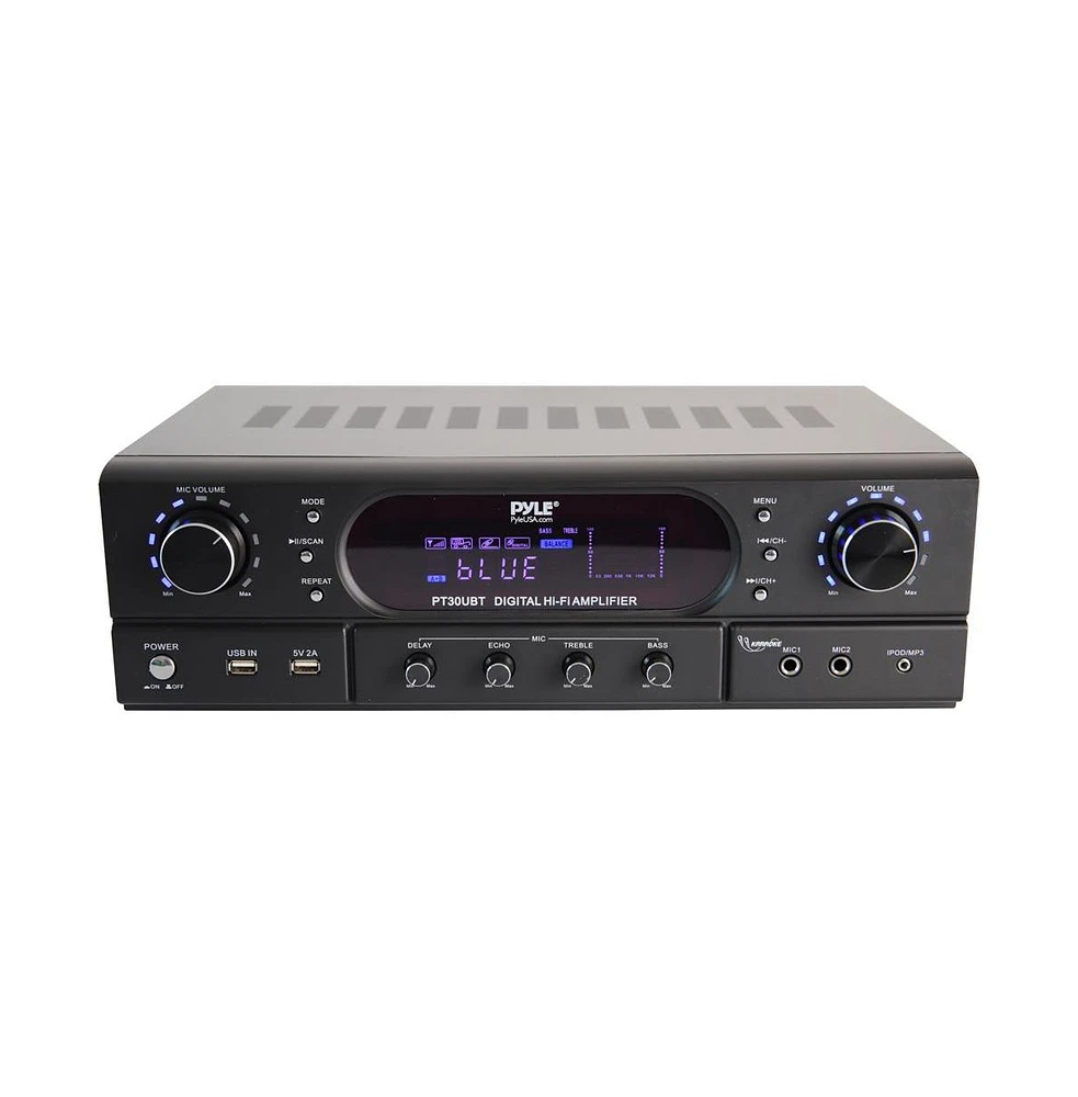 Pyle Home Theater Wireless Bt Streaming Receiver Amplifier