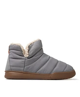 Dearfoams Men's Bryant Nylon Puffer Indoor/Outdoor Slipper Boot