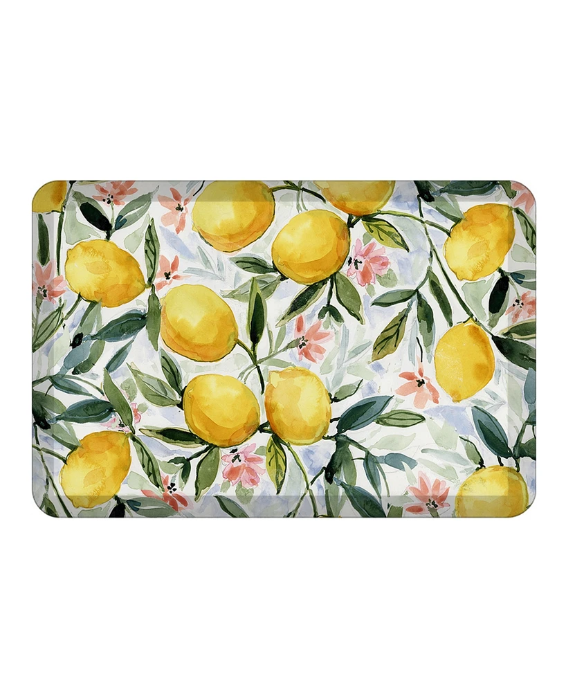 Laural Home Lemon Joy Anti-Fatigue Kitchen Mat, 20" x 30"