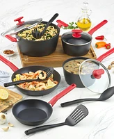 GoodCook ProEase Aluminum Nonstick 12-Piece Cookware Set