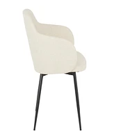 Lumisource 33" Metal Boyne Contemporary Accent Chair, Set of 2