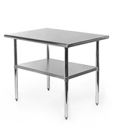 Slickblue Heavy Duty Stainless Steel 2 x 3 Ft Kitchen Kitchen Prep Table