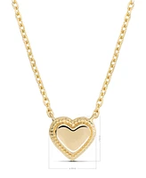 Devata Sweet Heart Chain Necklace in 14K Gold, 16 in adj to 18 in, approx. 3.9 grams.