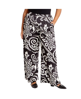 City Chic Plus Sienna Print Pant