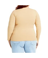 City Chic Plus Noa Top