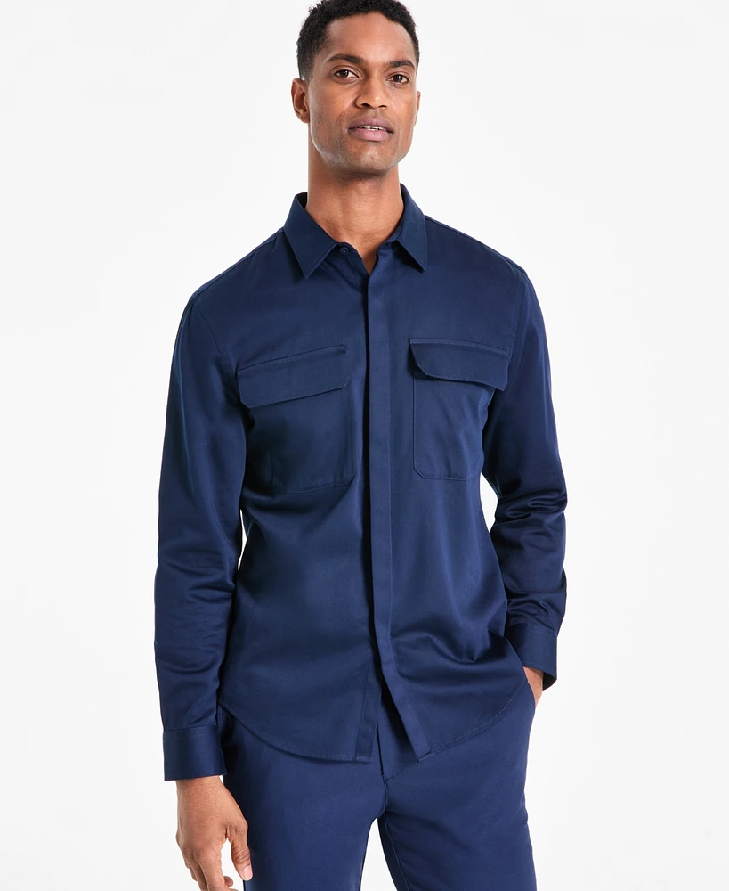 Alfani Men's Owen Regular-Fit Button-Down Shirt, Exclusively at Macy's