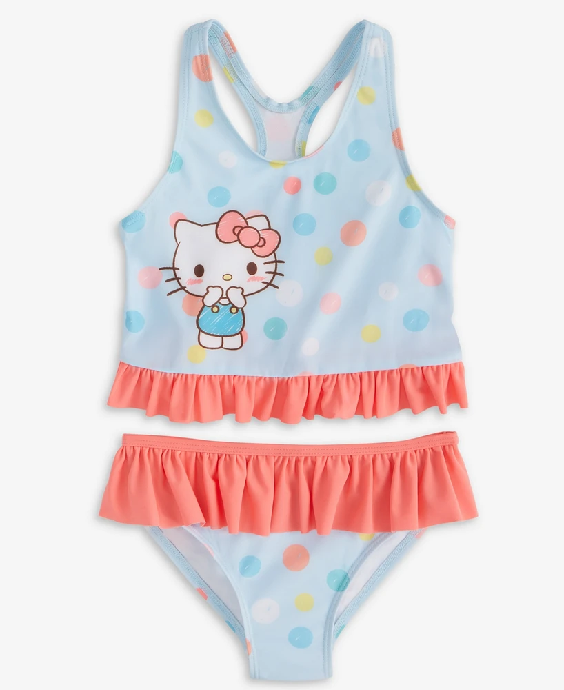 Dreamwave Little Girls Hello Kitty Two-Piece Swimsuit