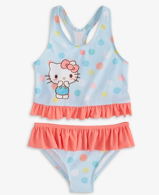 Dreamwave Little Girls Hello Kitty Two-Piece Swimsuit