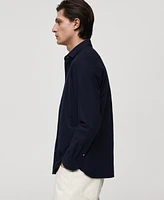 Mango Men's Slim-Fit Cotton Shirt