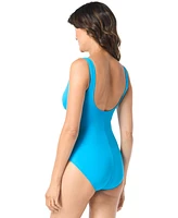 Coco Reef Contours Solitare V-Neck Underwire Tummy-Control One-Piece Swimsuit