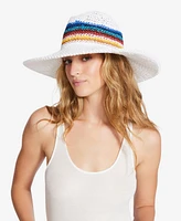 Steve Madden Striped Straw Panama Hat