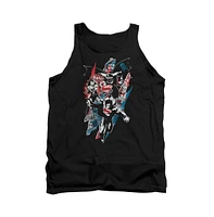 Batman V Superman Men's Ripped Trio 2 Adult Tank Top