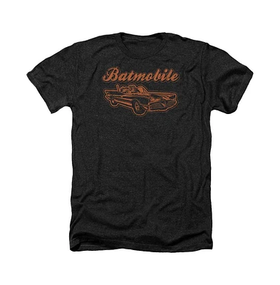 Batman Men's Batmobile Adult Heather Tee / T-Shirt