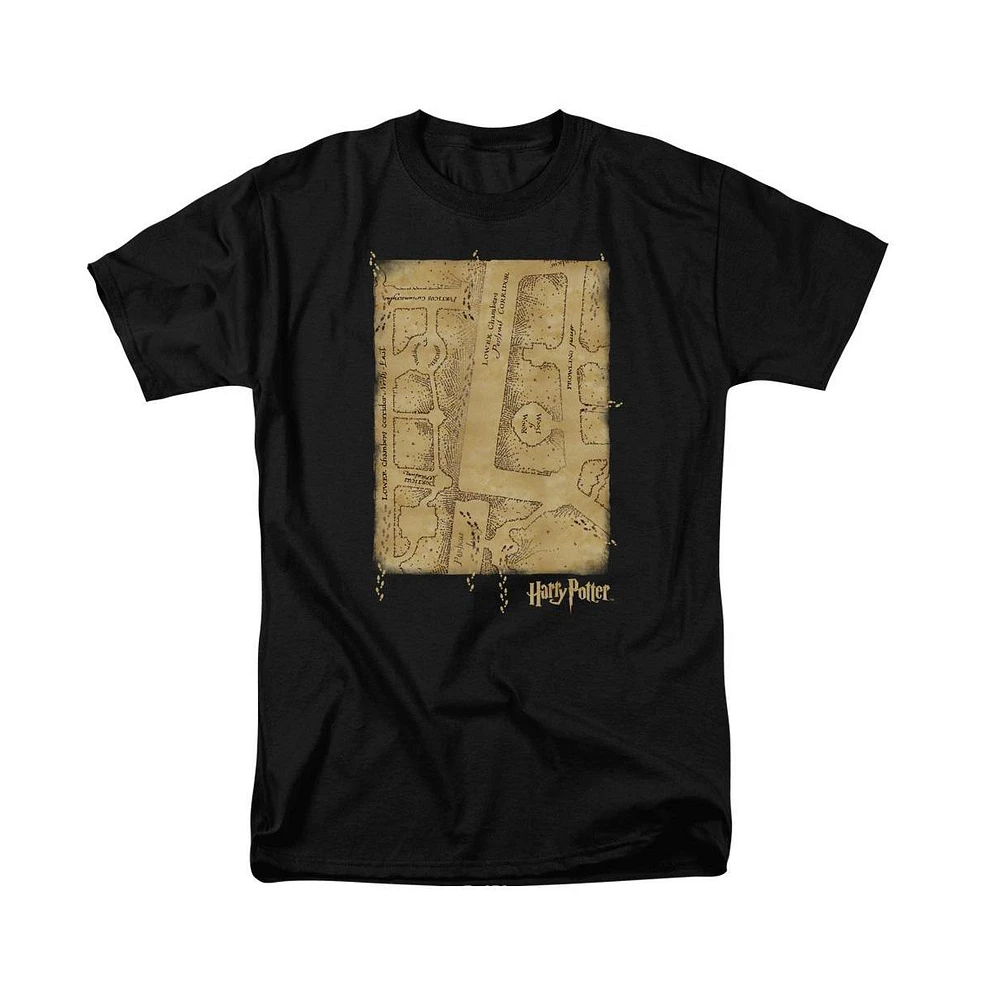 Harry Potter Men's Marauders Map Interior Short Sleeve Adult Tee / T-Shirt